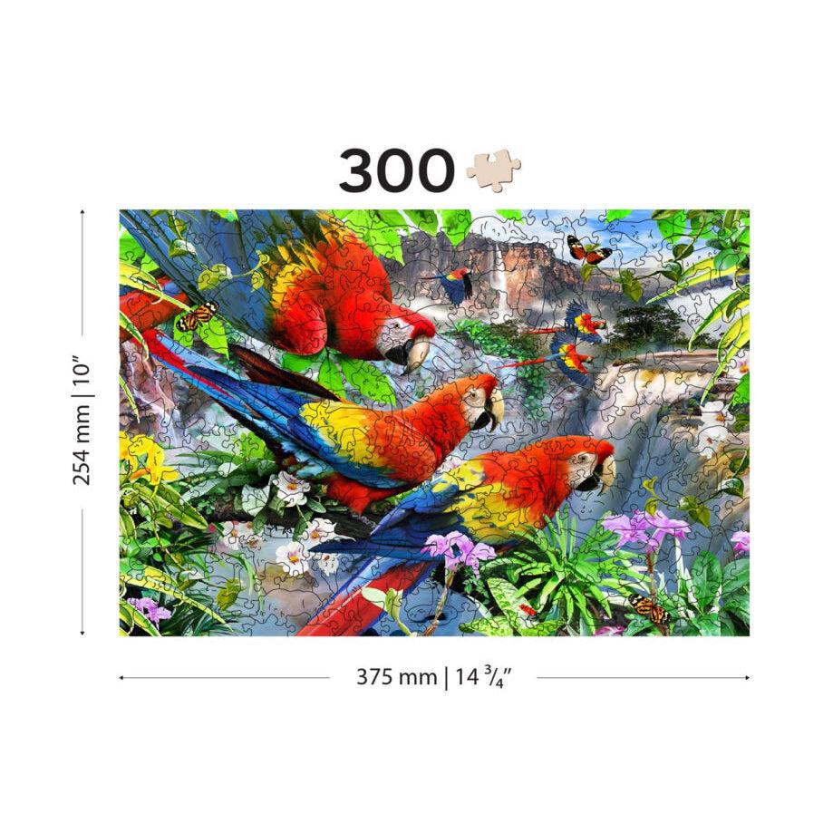 Parrot Island 300 Piece Wood Jigsaw Puzzle Wooden City (ONLINE ORDER ONLY)