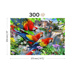 Parrot Island 300 Piece Wood Jigsaw Puzzle Wooden City (ONLINE ORDER ONLY)