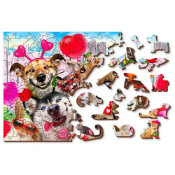 Party Time 300 Piece Wood Jigsaw Puzzle Wooden City (ONLINE ORDER ONLY)
