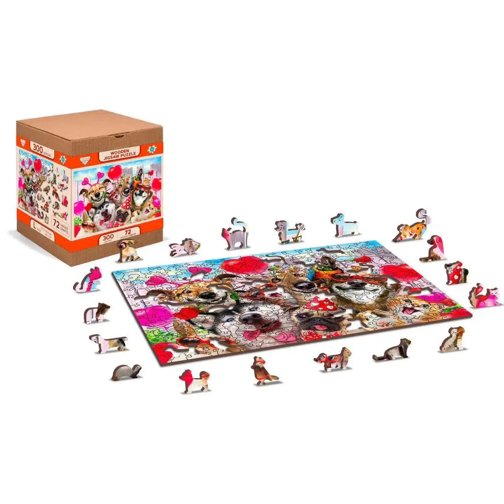 Party Time 300 Piece Wood Jigsaw Puzzle Wooden City (ONLINE ORDER ONLY)