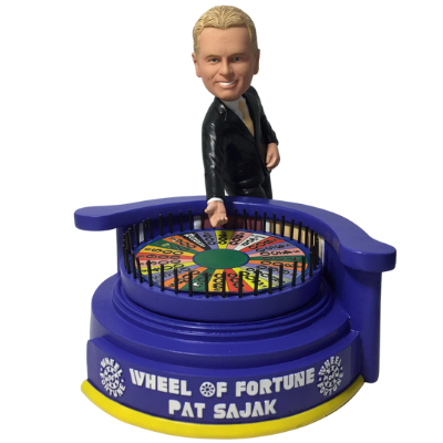 Wheel of Fortune Pat Sajak and Vanna White Bobbleheads (ONLINE ORDER ONLY)