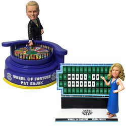 Wheel of Fortune Pat Sajak and Vanna White Bobbleheads (ONLINE ORDER ONLY)