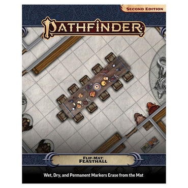 Pathfinder: Flip-Mat - Feasthall (2E) (ONLINE ORDER ONLY)