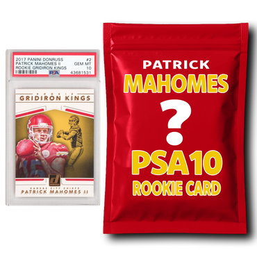 Patrick Mahomes PSA 10 Graded Football Rookie Card Mystery Pack (ONLINE ORDER ONLY)