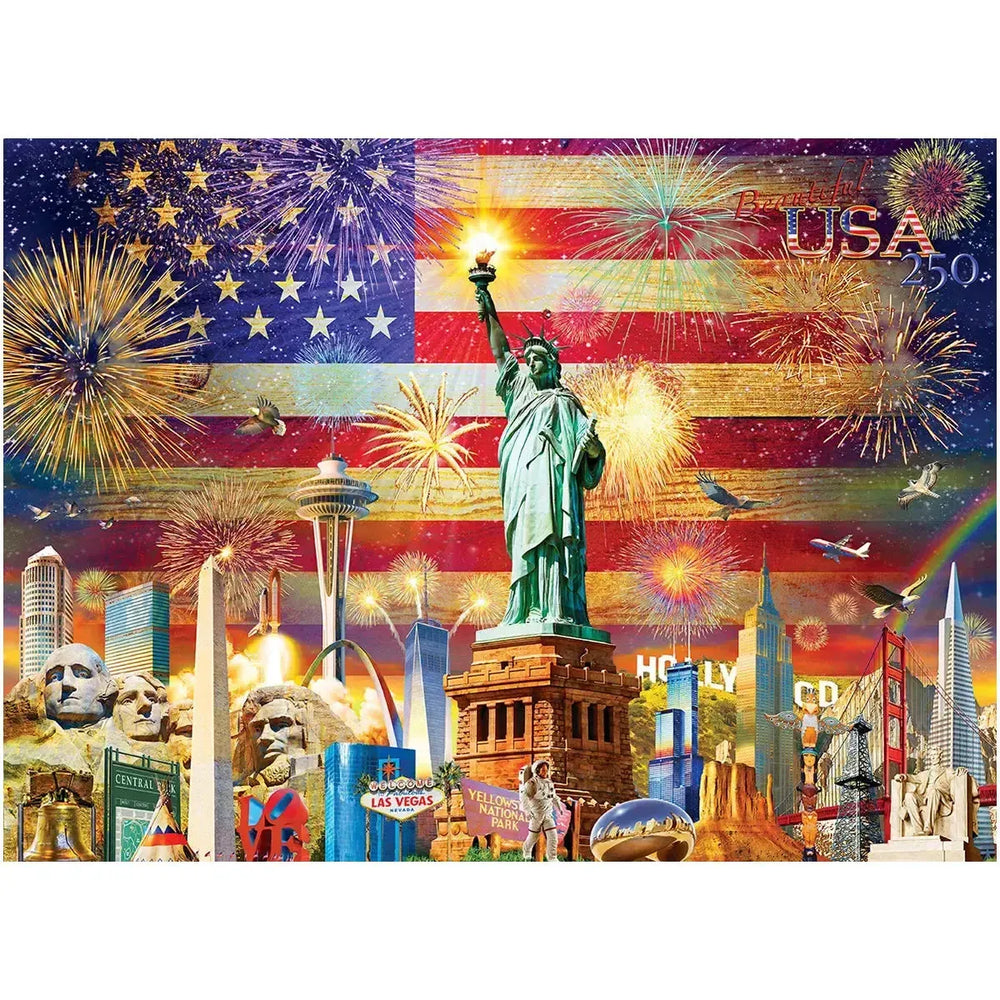 Patriotic Sights 1000 Piece Jigsaw Puzzle Eurographics