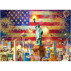 Patriotic Sights 1000 Piece Jigsaw Puzzle Eurographics