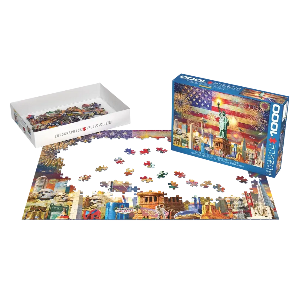 Patriotic Sights 1000 Piece Jigsaw Puzzle Eurographics