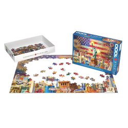 Patriotic Sights 1000 Piece Jigsaw Puzzle Eurographics
