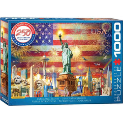 Patriotic Sights 1000 Piece Jigsaw Puzzle Eurographics