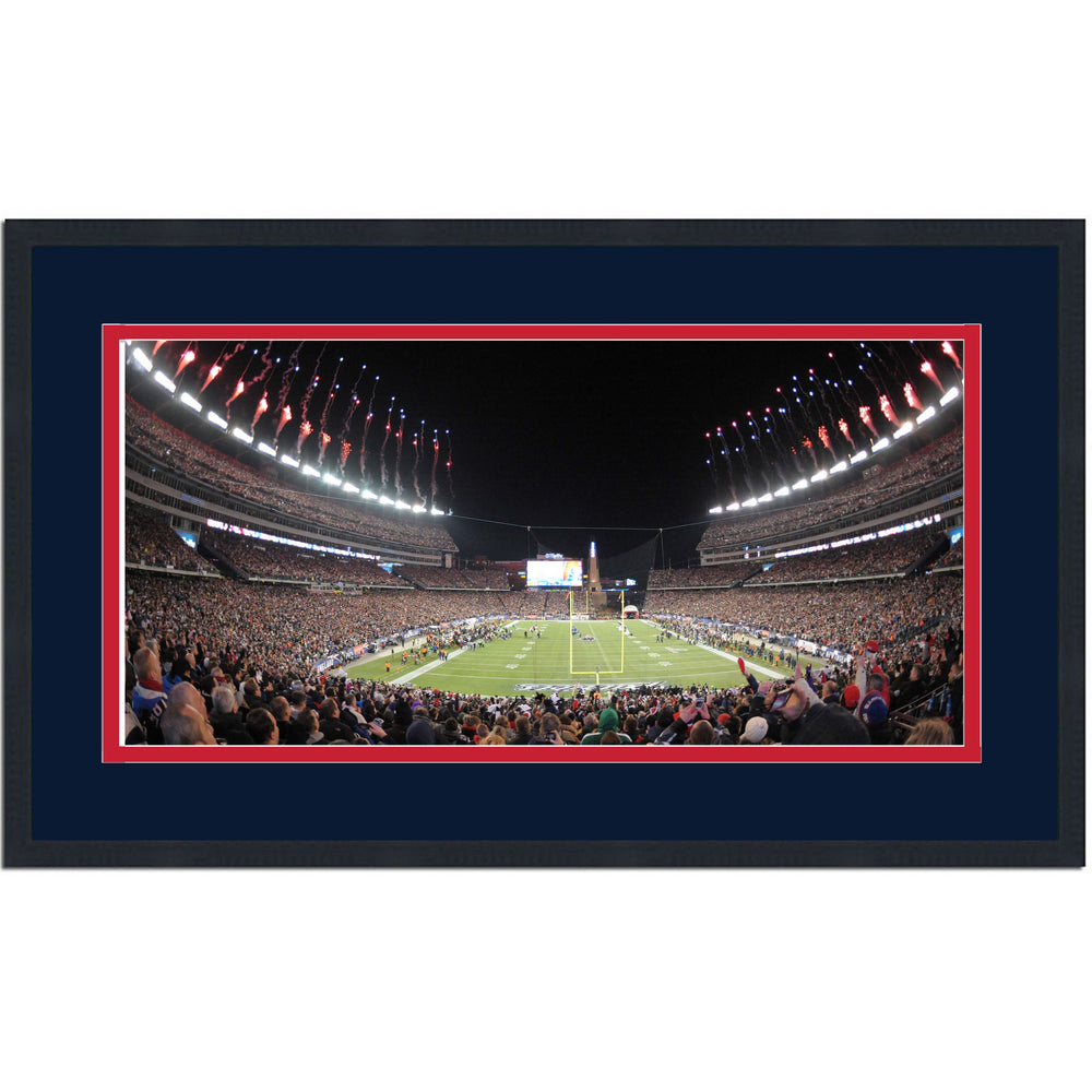Framed Gillette Stadium New England Patriots 16x24 Football Photo Professionally Matted (ONLINE ORDER ONLY)