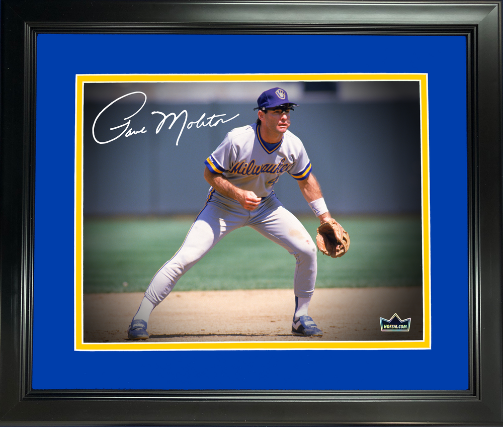 Framed Paul Molitor Milwaukee Brewers Facsimile Laser Engraved Signature Auto 11"x14" Baseball Photo HOFSM Holo (ONLINE ORDER ONLY)