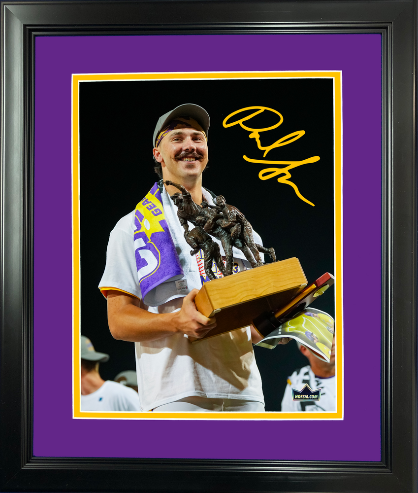 Framed Paul Skenes 2023 College World Series MVP Facsimile Laser Engraved Signature Auto 11"x14" Baseball Photo HOFSM Holo (ONLINE ORDER ONLY)
