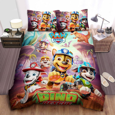 Paw Patrol Dino Rescue Bedding Set Duvet Covers Without Filler (ONLINE ORDER ONLY)