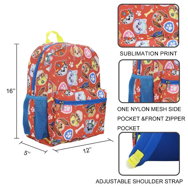 Paw Patrol Characters 14" Children's Backpack (Online Order Only)