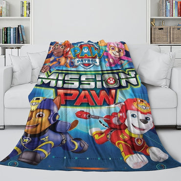 Paw Patrol Mission Paw Blanket Flannel Throw Room Decoration (ONLINE ORDER ONLY)