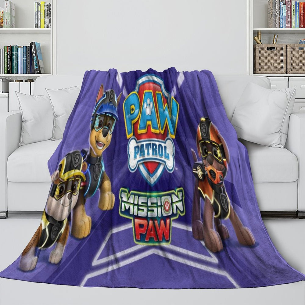 Paw Patrol Mission Paw Blanket Flannel Throw Room Decoration (ONLINE ORDER ONLY)