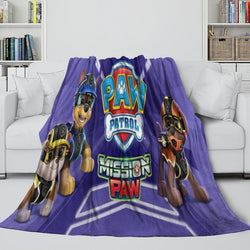 Paw Patrol Mission Paw Blanket Flannel Throw Room Decoration (ONLINE ORDER ONLY)