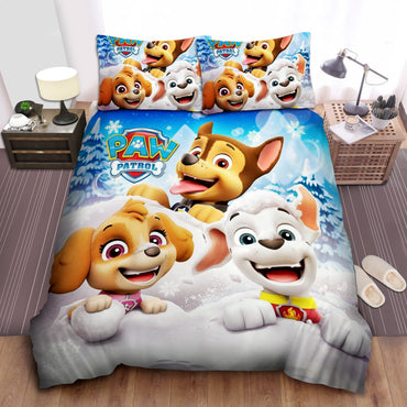 Paw Patrol Playing With Snow Bedding Set Duvet Covers Without Filler (ONLINE ORDER ONLY)