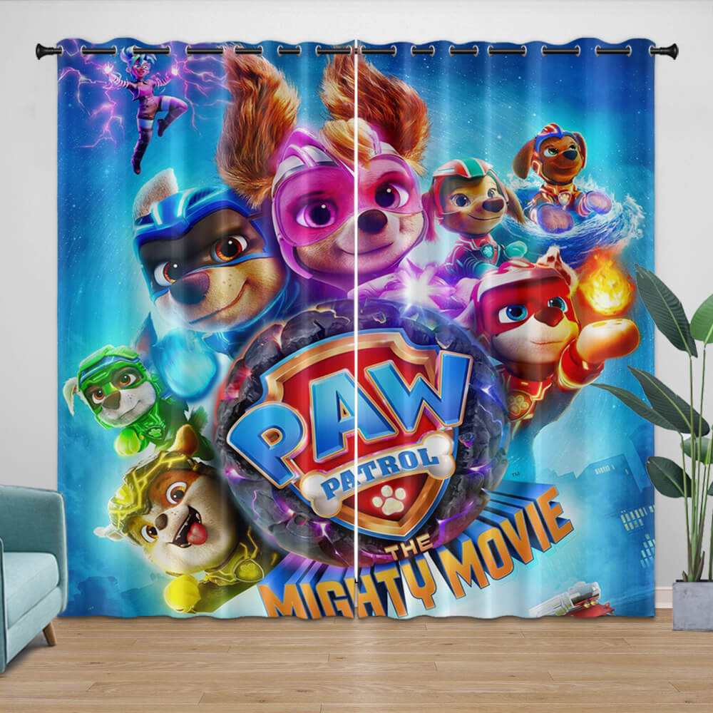 Paw Patrol The Mighty Movie Curtains Kids Blackout Window Drapes (Online Order Only)