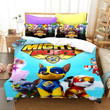 Paw Patrol mighty pups Bedding Set Quilt Cover Without Filler (Online Order Only)