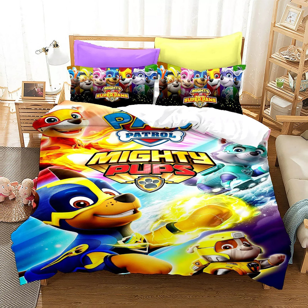 Paw Patrol mighty pups Bedding Set Quilt Cover Without Filler (Online Order Only)