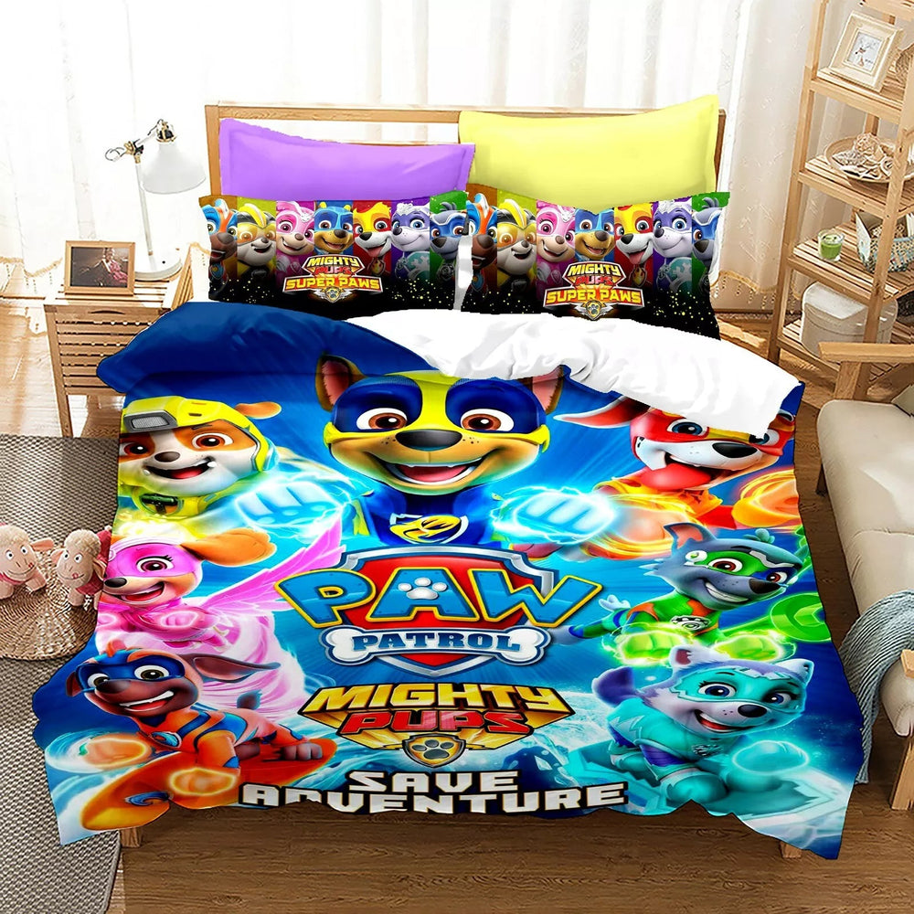 Paw Patrol mighty pups Bedding Set Quilt Cover Without Filler (Online Order Only)