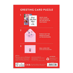 Paws for Love Greeting Card 60 Piece Jigsaw Puzzle Galison (ONLINE ORDER ONLY)