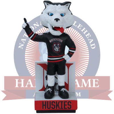 Paws Northeastern Huskies Mascot Bobblehead (Presale) (ONLINE ORDER ONLY)
