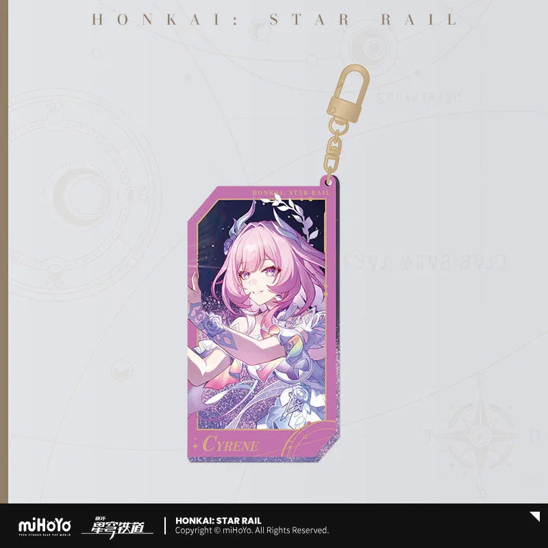 Honkai: Star Rail Invitation From The Stellar Series Glitter Quicksand Acrylic Keychain