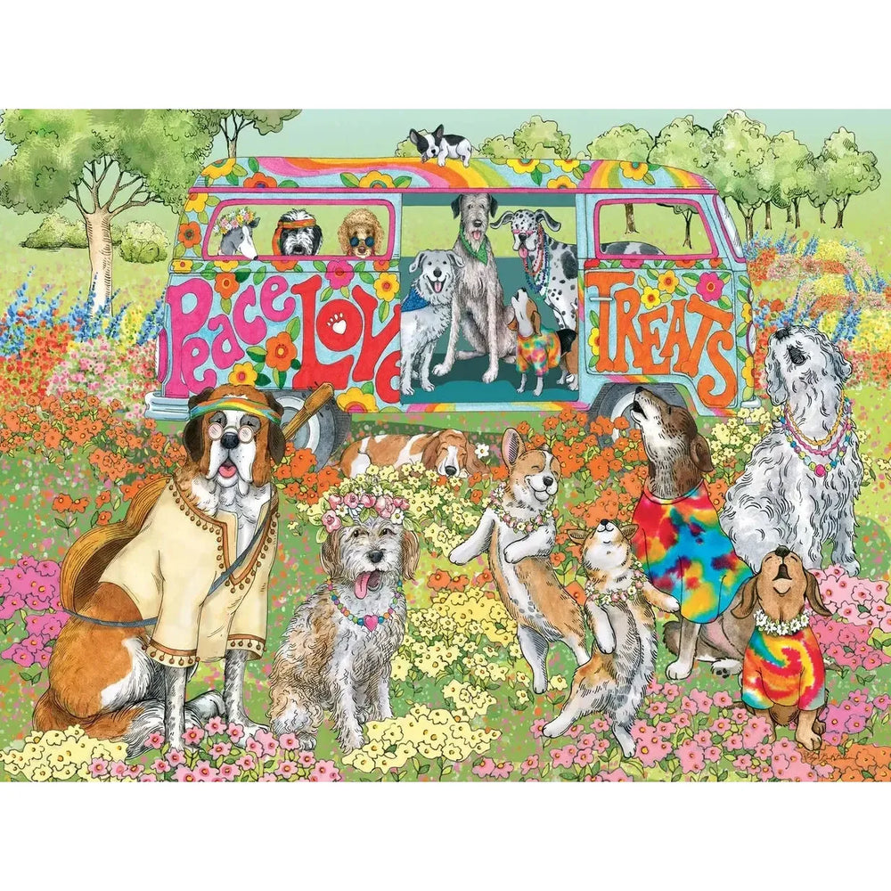 Peace Love Treats 500 Piece Soft Touch Jigsaw Puzzle Crown Point