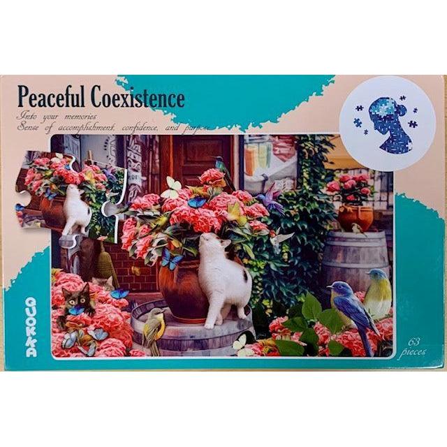Peaceful Coexistence 63 Piece Tray Jigsaw Puzzle Quokka (ONLINE ORDER ONLY)