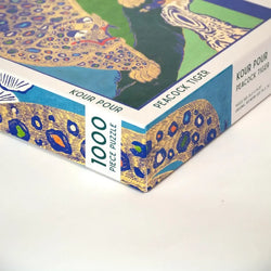 Peacock Tiger by Kour Pour 1000 Piece Jigsaw Puzzle Kinstler