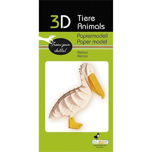 Pelican 3D Cardboard Model Kit Fridolin (ONLINE ORDER ONLY)