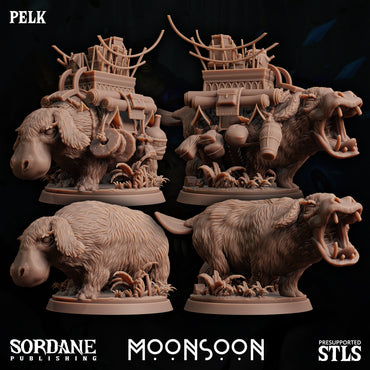 3D Printed Sordane Publishing Pelk Moonsoon 28 32mm D&D (Online Only)