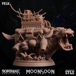 3D Printed Sordane Publishing Pelk Moonsoon 28 32mm D&D (Online Only)