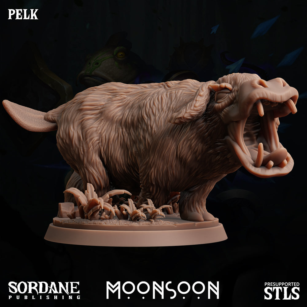 3D Printed Sordane Publishing Pelk Moonsoon 28 32mm D&D (Online Only)