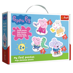 Trefl Baby Classic 4 in 1 Puzzle - Lovely Peppa Pig Jigsaw Puzzle (ONLINE ORDER ONLY)