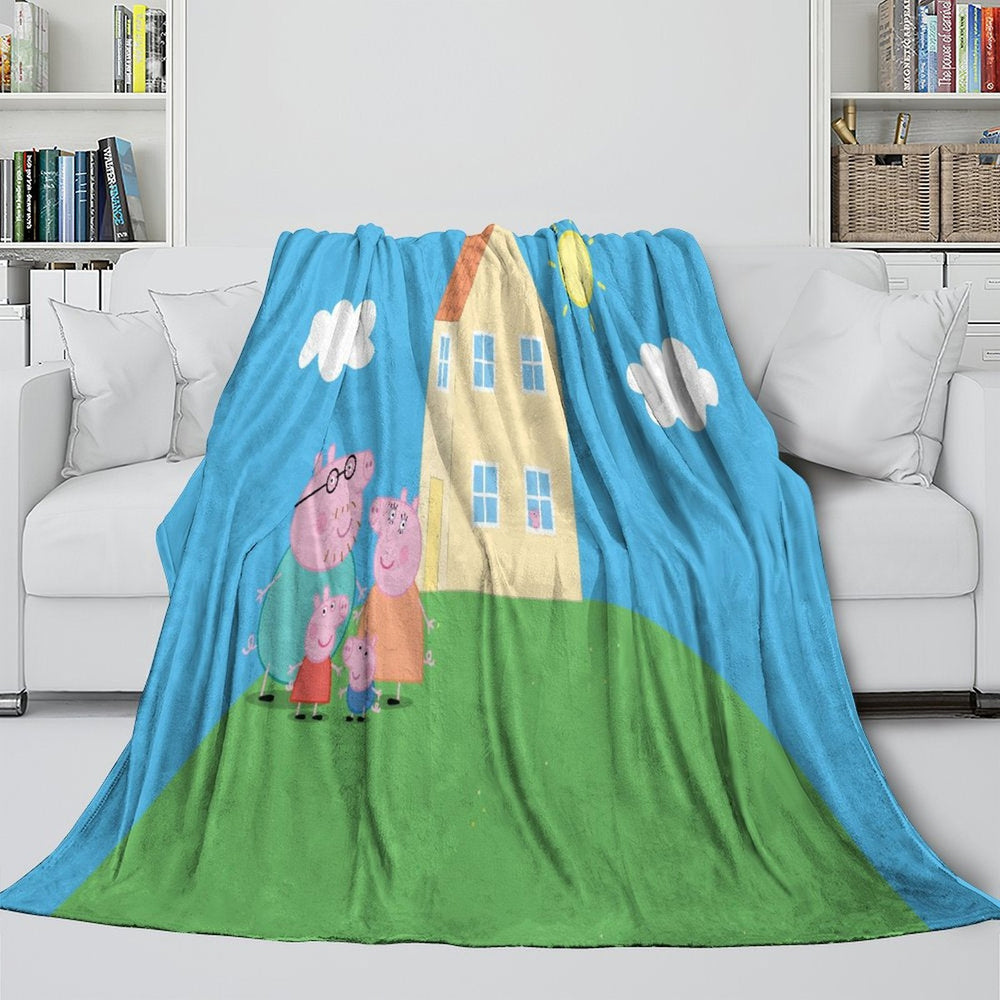 Peppa Pig Blanket Flannel Throw Room Decoration (ONLINE ORDER ONLY)