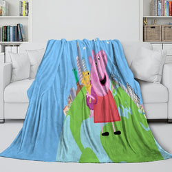 Peppa Pig Blanket Flannel Throw Room Decoration (ONLINE ORDER ONLY)