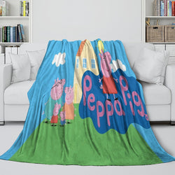Peppa Pig Blanket Flannel Throw Room Decoration (ONLINE ORDER ONLY)