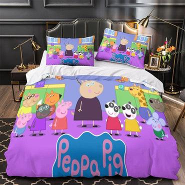 Peppa Pig Duvet Cover Pattern Bedding Set Without Filler (ONLINE ORDER ONLY)