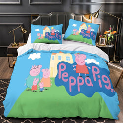 Peppa Pig Duvet Cover Pattern Bedding Set Without Filler (ONLINE ORDER ONLY)
