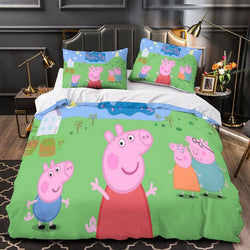 Peppa Pig Duvet Cover Pattern Bedding Set Without Filler (ONLINE ORDER ONLY)