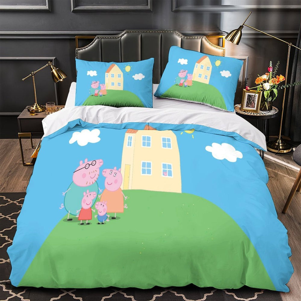 Peppa Pig Duvet Cover Pattern Bedding Set Without Filler (ONLINE ORDER ONLY)