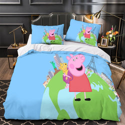 Peppa Pig Duvet Cover Pattern Bedding Set Without Filler (ONLINE ORDER ONLY)