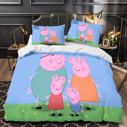 Peppa Pig Duvet Cover Pattern Bedding Set Without Filler (ONLINE ORDER ONLY)