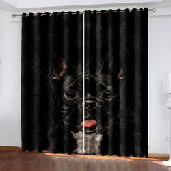 Pet Dogs Curtains Blackout Window Treatments Drapes for Room Decoration (Online Order Only)