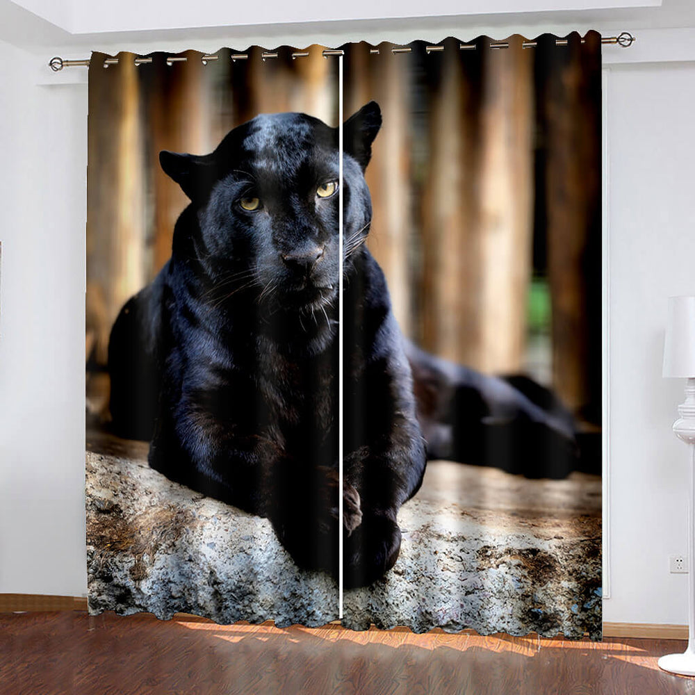 Pet Dogs Curtains Blackout Window Treatments Drapes for Room Decoration (Online Order Only)
