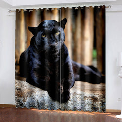 Pet Dogs Curtains Blackout Window Treatments Drapes for Room Decoration (Online Order Only)