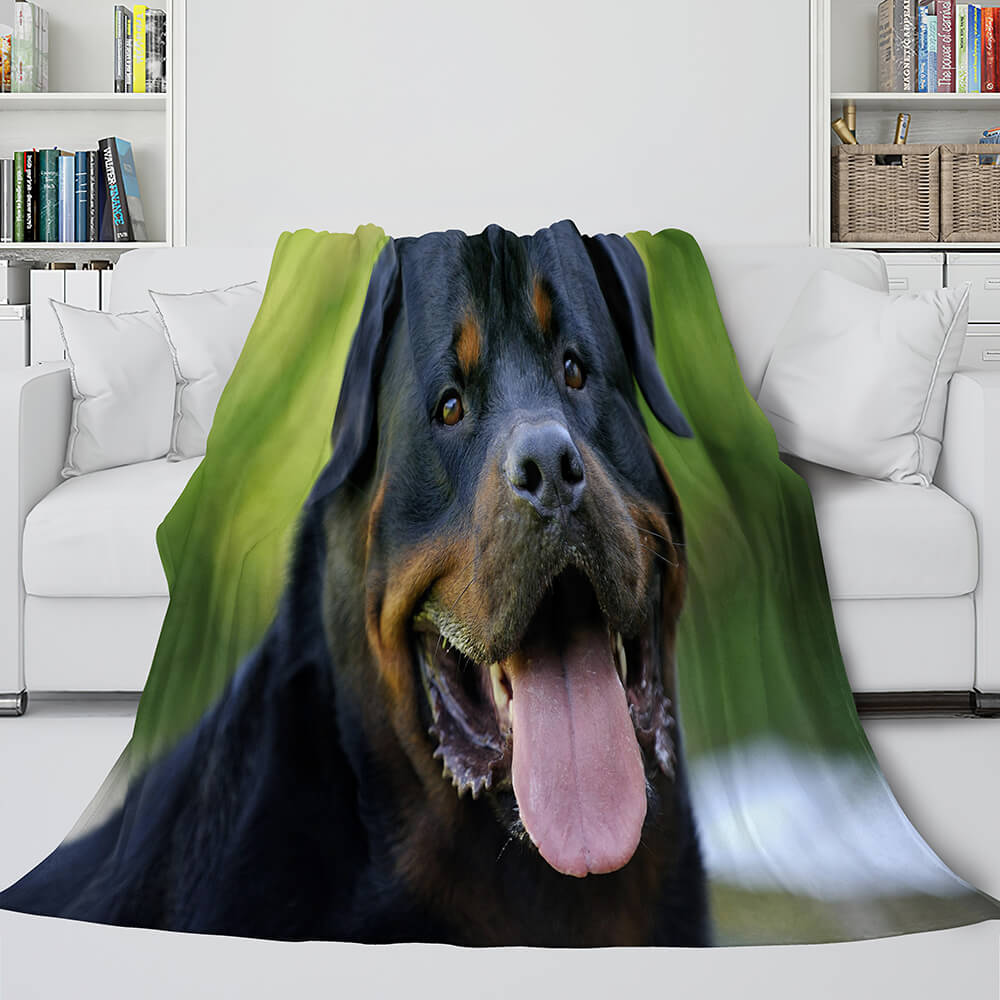 Pet Puppy Dog Flannel Blanket Room Decoration (Online Order Only)